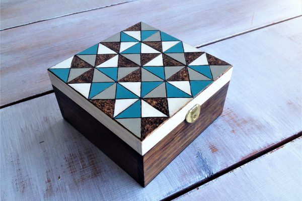 Caja joyero motivos geométricos