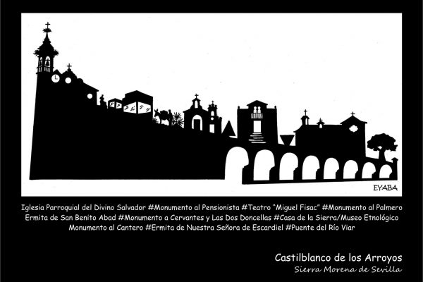 Postal Skyline nombres monumentos