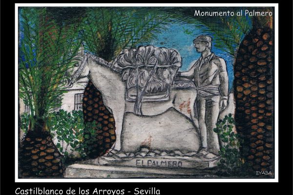 Postal palmero rectificada DIN A6.